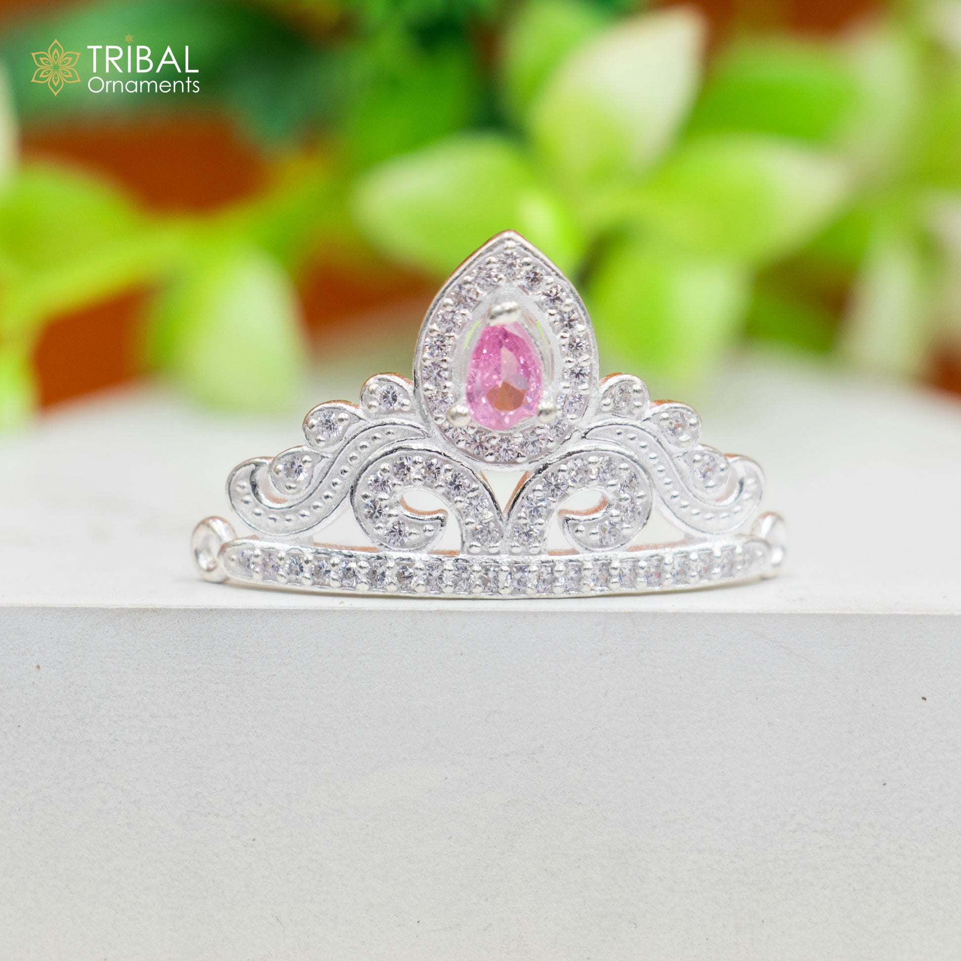 925 sterling silver handmade lord baby Krishna Mukut, amazing Laddu Gopala, crawling Krishna crown head jewelry sm38 - TRIBAL ORNAMENTS