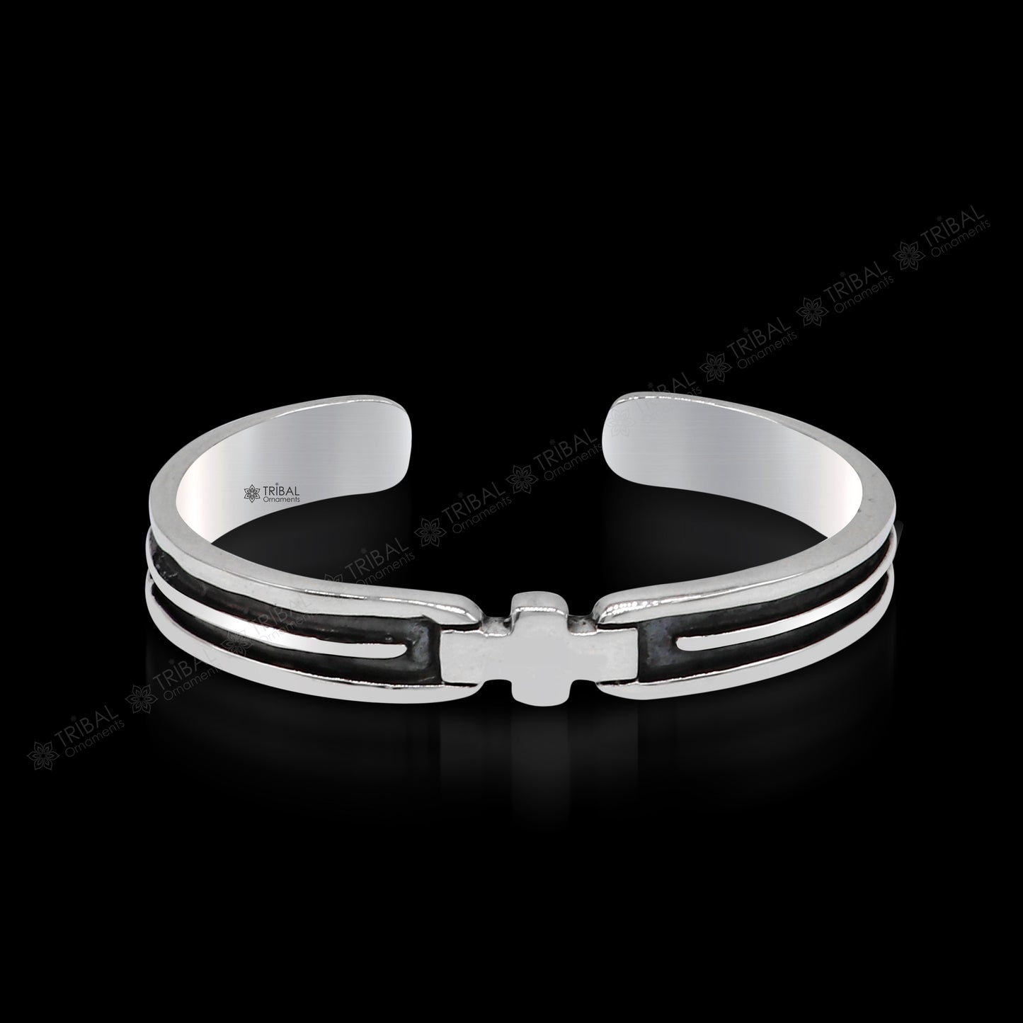 925 sterling silver handmade open face cuff bangle bracelet gifting solid adjustable jewelry, best gift cuff bracelet from india nsk376 - TRIBAL ORNAMENTS