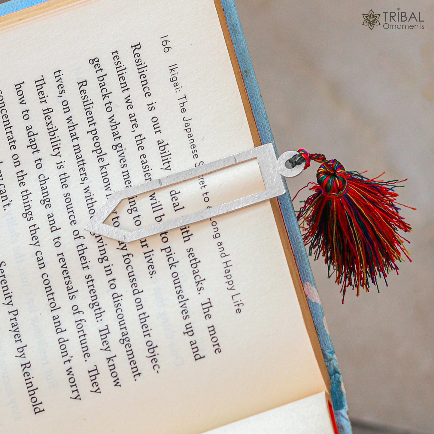 925 Sterling silver handmade silver stylish design bookmark customized jewellery su1331 - TRIBAL ORNAMENTS