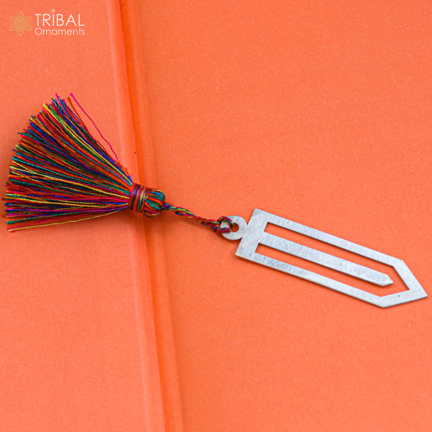 925 Sterling silver handmade silver stylish design bookmark customized jewellery su1331 - TRIBAL ORNAMENTS
