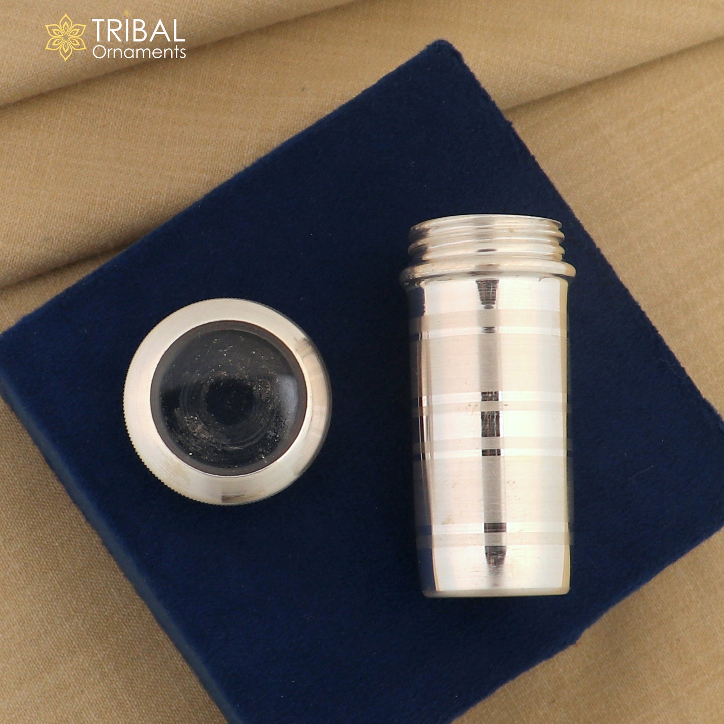 925 Sterling silver handmade small pill box, Tobacco box, storage box silver utensils, silver box, personal box men's accessories su589 - TRIBAL ORNAMENTS