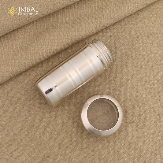 925 Sterling silver handmade small pill box, Tobacco box, storage box silver utensils, silver box, personal box men's accessories su589 - TRIBAL ORNAMENTS