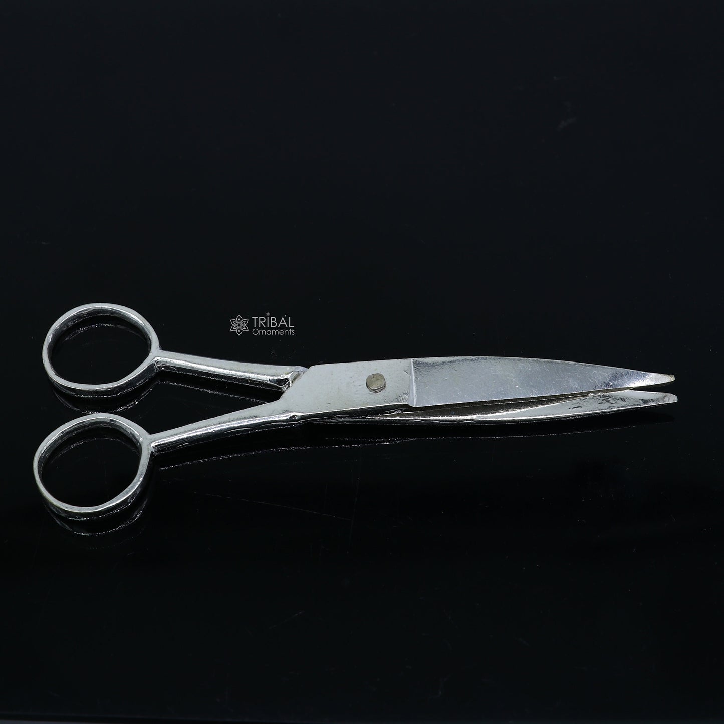 925 sterling silver handmade solid scissor, amazing unique silver tools for gifting to idols or puja articles su1307 - TRIBAL ORNAMENTS