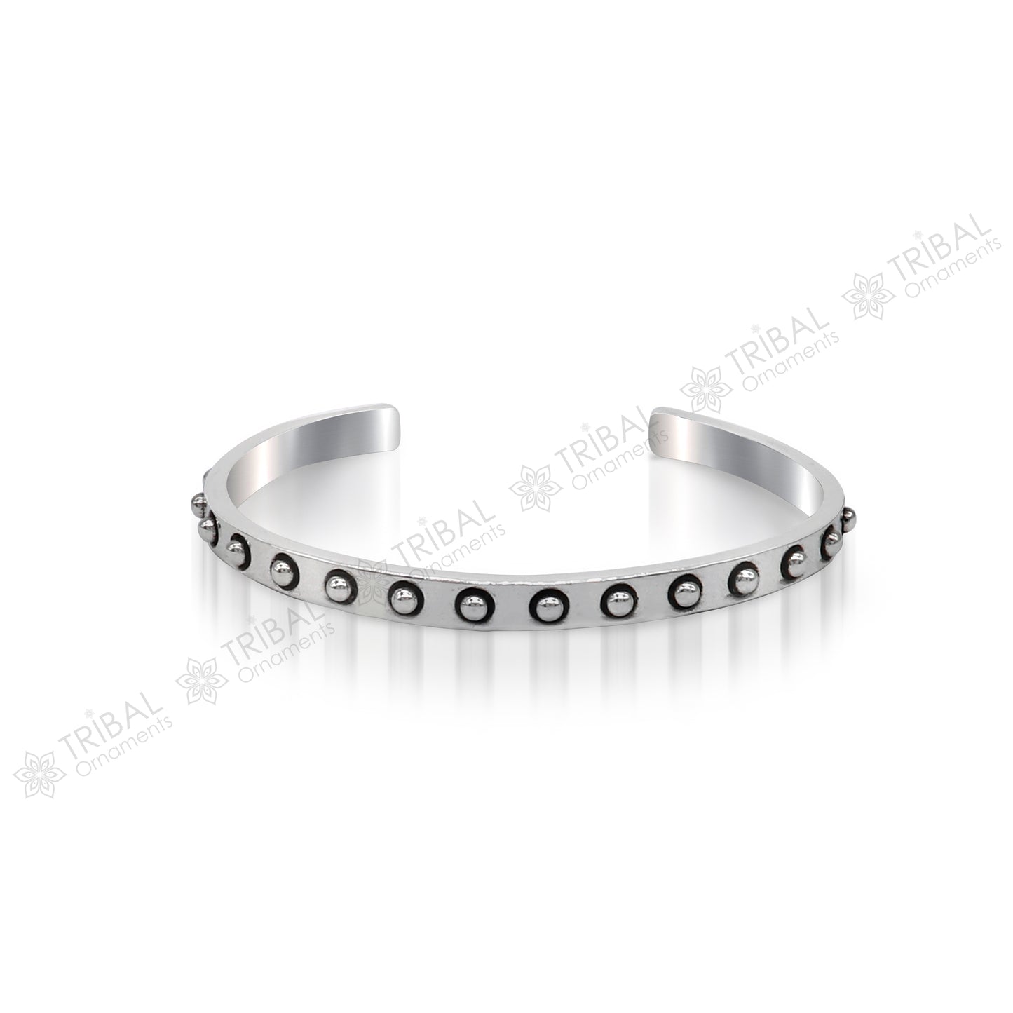 925 sterling silver handmade solid trendy design fashion kada cuff bracelet, cuff kada unsex gifting jewelry solid silver kada cuff154 - TRIBAL ORNAMENTS