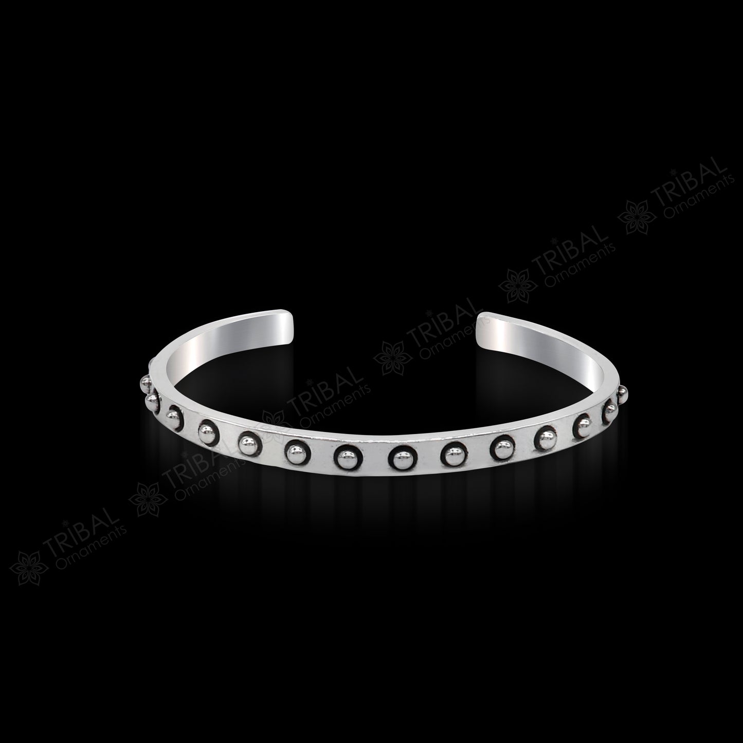 925 sterling silver handmade solid trendy design fashion kada cuff bracelet, cuff kada unsex gifting jewelry solid silver kada cuff154 - TRIBAL ORNAMENTS