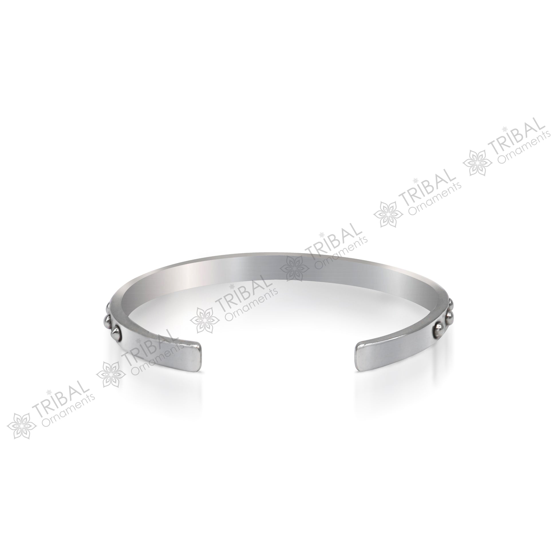 925 sterling silver handmade solid trendy design fashion kada cuff bracelet, cuff kada unsex gifting jewelry solid silver kada cuff154 - TRIBAL ORNAMENTS