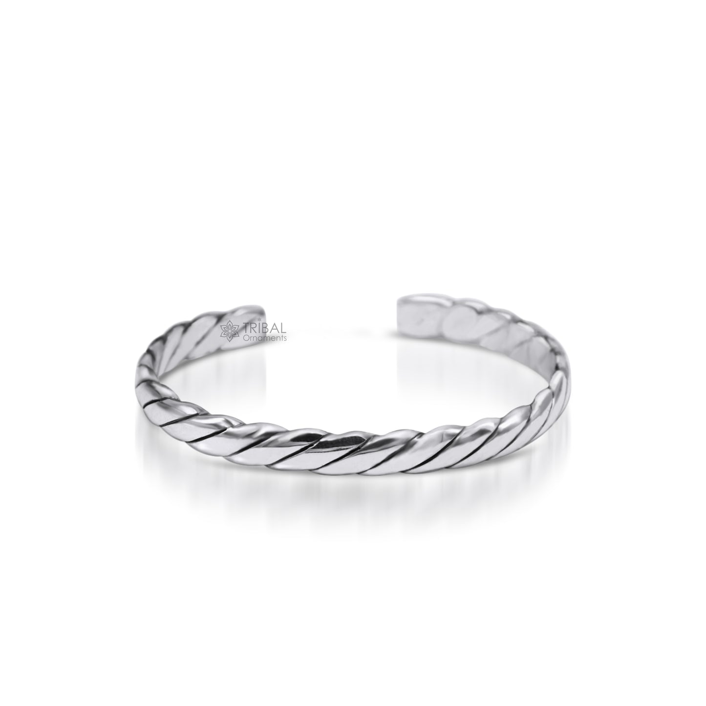 925 sterling silver handmade unique design fabulous open face adjustable bangle cuff bracelet kada, excellent gifting jewelry her cuff116 - TRIBAL ORNAMENTS