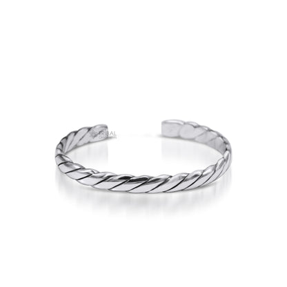 925 sterling silver handmade unique design fabulous open face adjustable bangle cuff bracelet kada, excellent gifting jewelry her cuff116 - TRIBAL ORNAMENTS