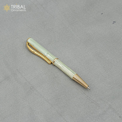 925 Sterling silver handmade unique luxury writing ball pen, best silver gifting article from india art803 - TRIBAL ORNAMENTS