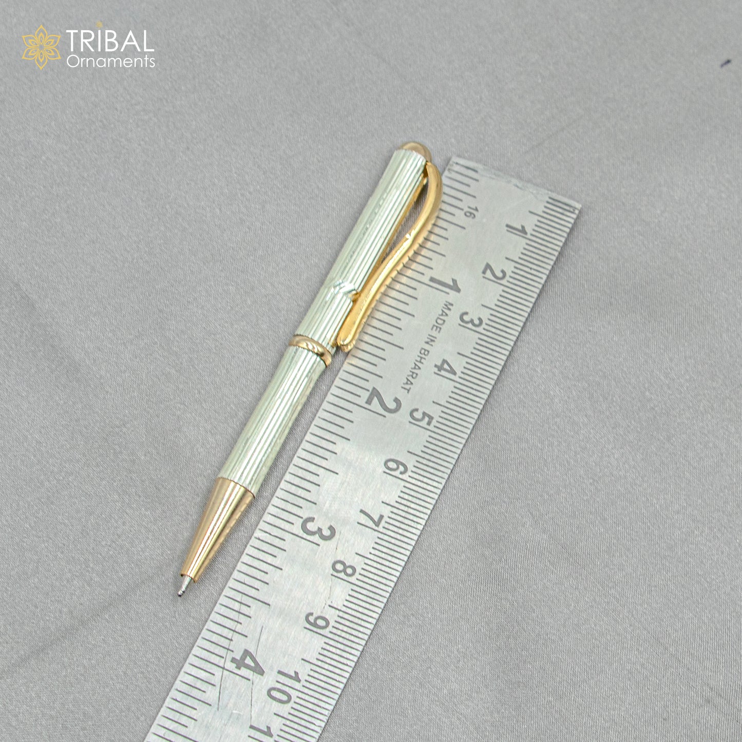 925 Sterling silver handmade unique luxury writing ball pen, best silver gifting article from india art803 - TRIBAL ORNAMENTS
