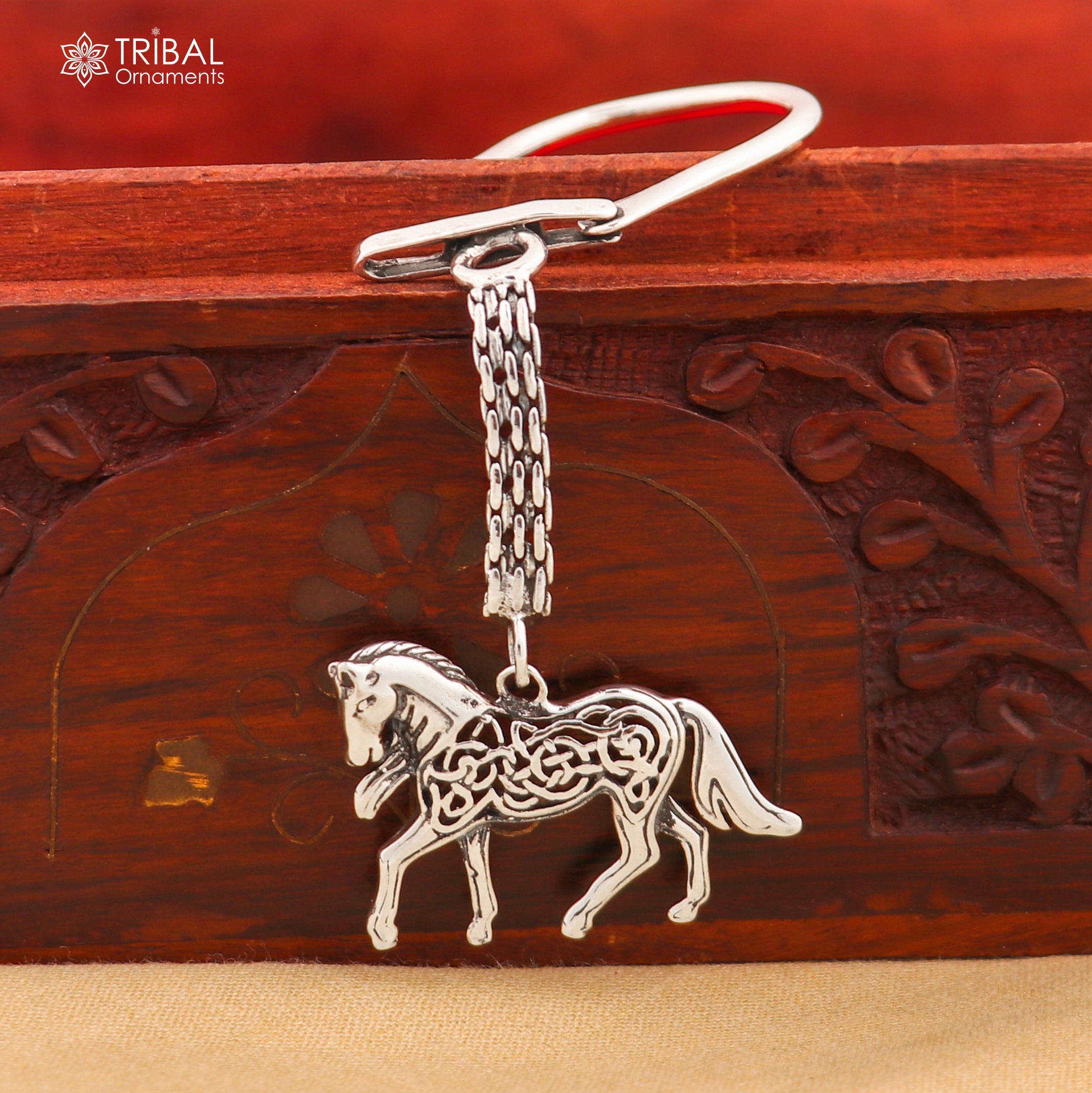 925 Sterling silver handmade unique vintage horse design solid key 925 Sterling silver handmade unique vintage horse design solid key