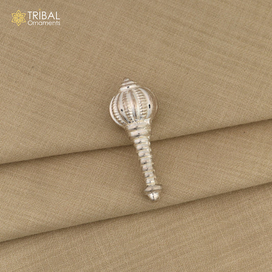 925 Sterling silver Hanuman Gada/Mace, divine weapon gift for idol hanuman for best wishes puja articles su1300 - TRIBAL ORNAMENTS