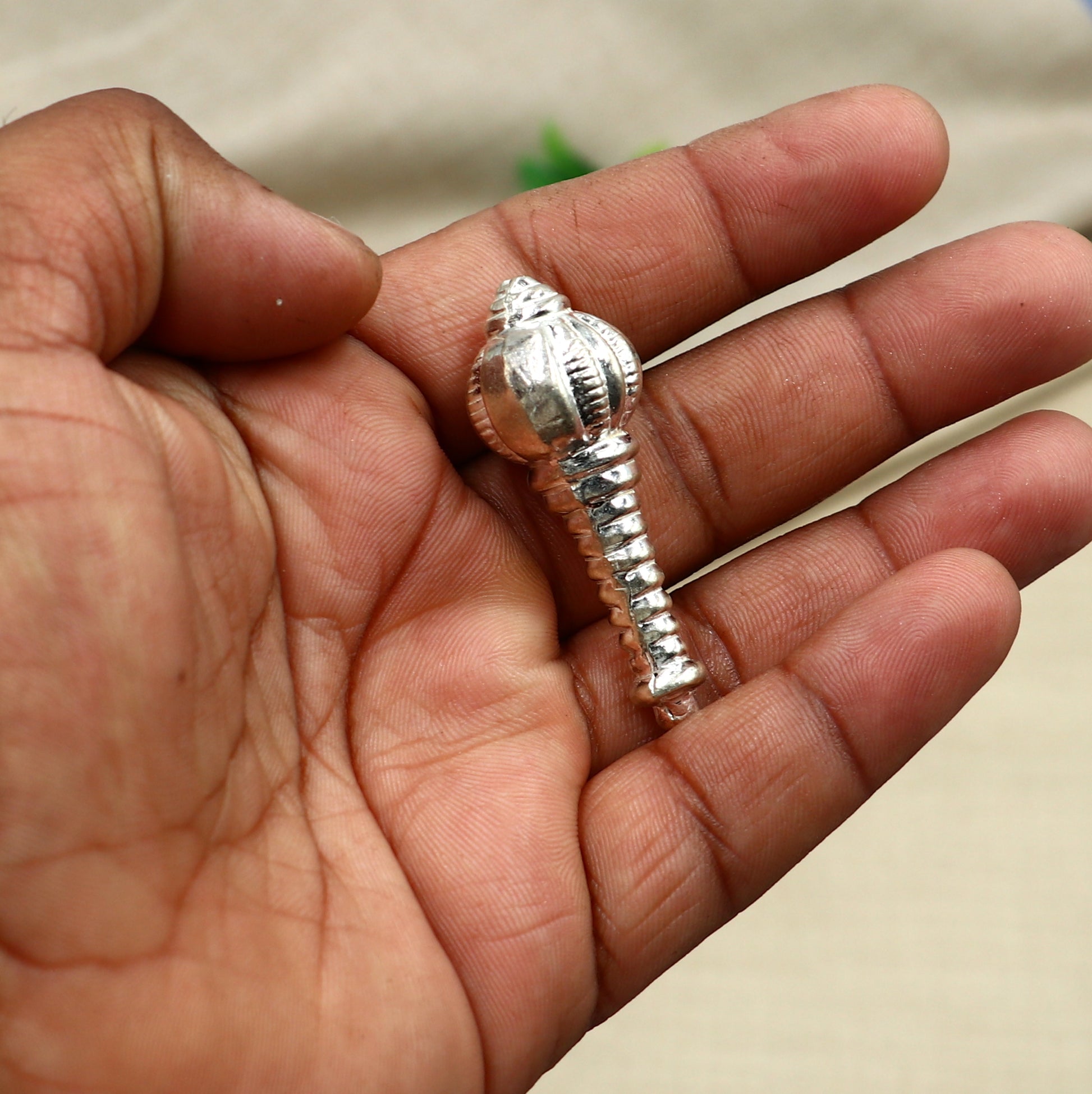 925 sterling silver hanuman gota/ gada art809 - TRIBAL ORNAMENTS