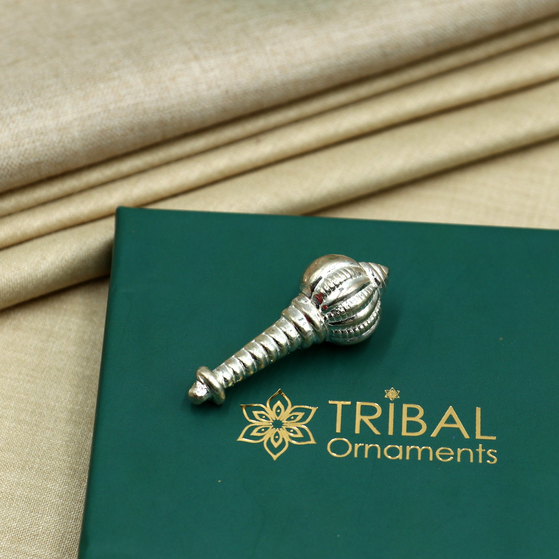 925 sterling silver hanuman gota/ gada art809 - TRIBAL ORNAMENTS