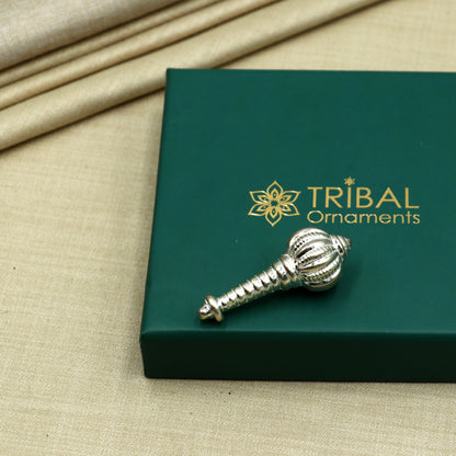925 sterling silver Hanuman Gota Gada pendant by TRIBAL ORNAMENTS, featuring detailed tribal design and craftsmanship.