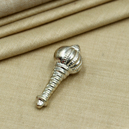 925 sterling silver Hanuman Gota Gada ornament by TRIBAL ORNAMENTS, detailed tribal silver art with intricate design.