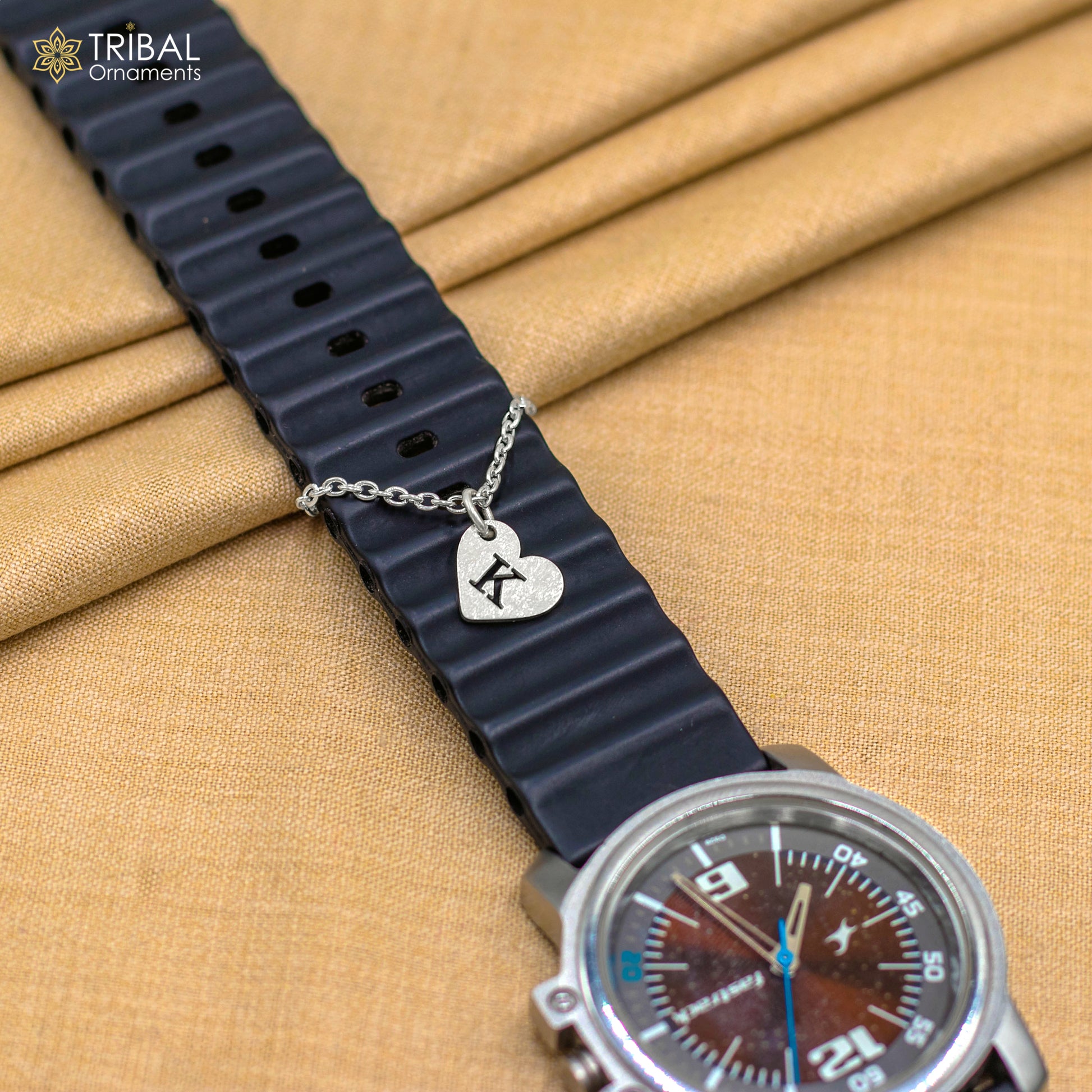 925 sterling silver Heart shape watch charms wsc04 - TRIBAL ORNAMENTS