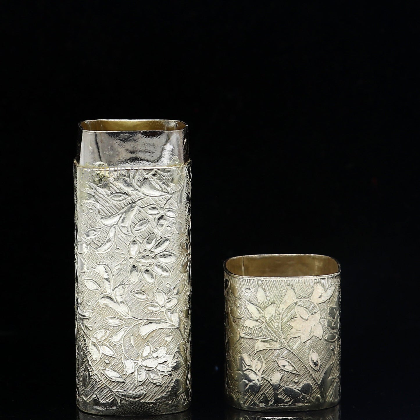 925 sterling silver lipstick case or holder Amazing handmade floral design lipsticks box, trinket box, best gifting article stb845 - TRIBAL ORNAMENTS