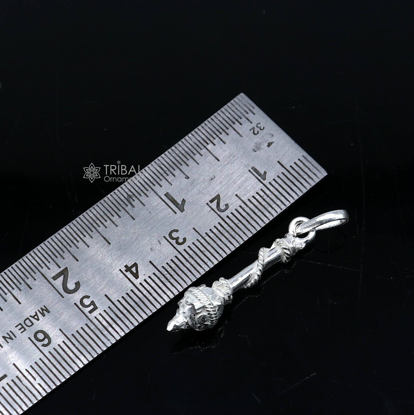 925 sterling silver Lord Hanuman Weapon Gota/ Gada, divine pendant nsp845 - TRIBAL ORNAMENTS