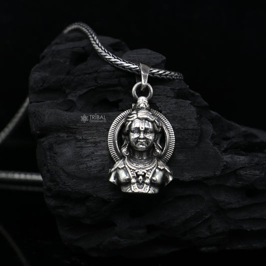 925 sterling silver lord Rama pendant, Ram lalla pendant nsp788 - TRIBAL ORNAMENTS
