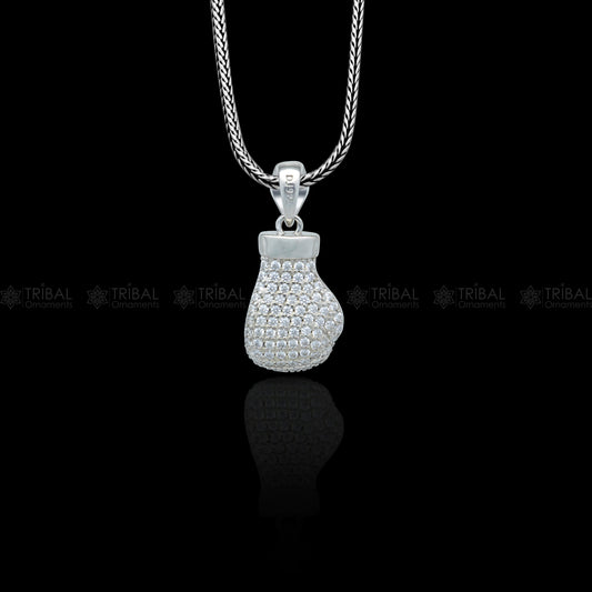 925 Sterling silver men boxing gloves pendant nsp956 - TRIBAL ORNAMENTS