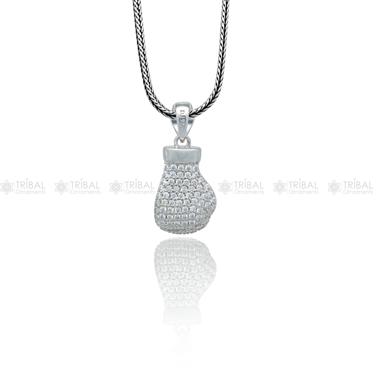 925 Sterling silver men boxing gloves pendant nsp956 - TRIBAL ORNAMENTS