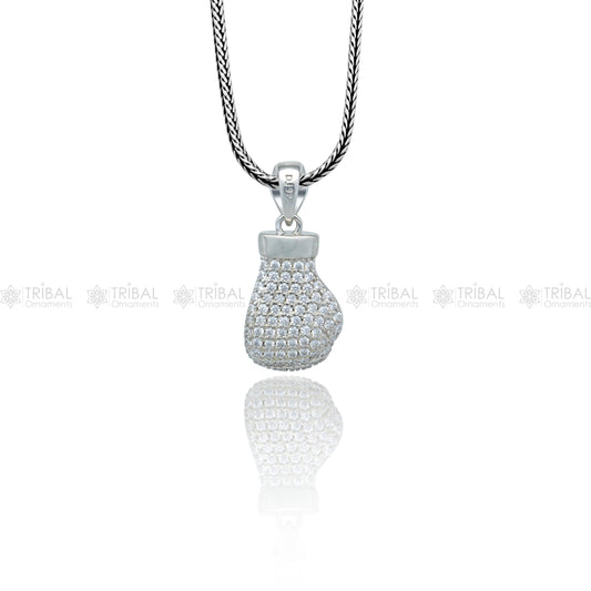 925 Sterling silver men boxing gloves pendant nsp956 - TRIBAL ORNAMENTS