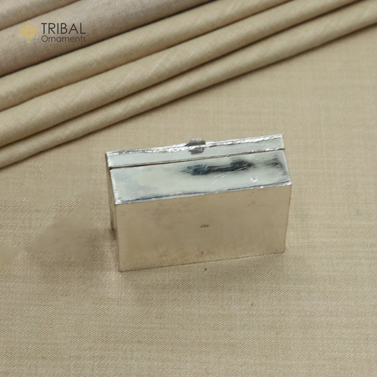 925 sterling silver minakari peacock design trinket ,casket, container, Sindoor box brides jewelry stb871 - TRIBAL ORNAMENTS
