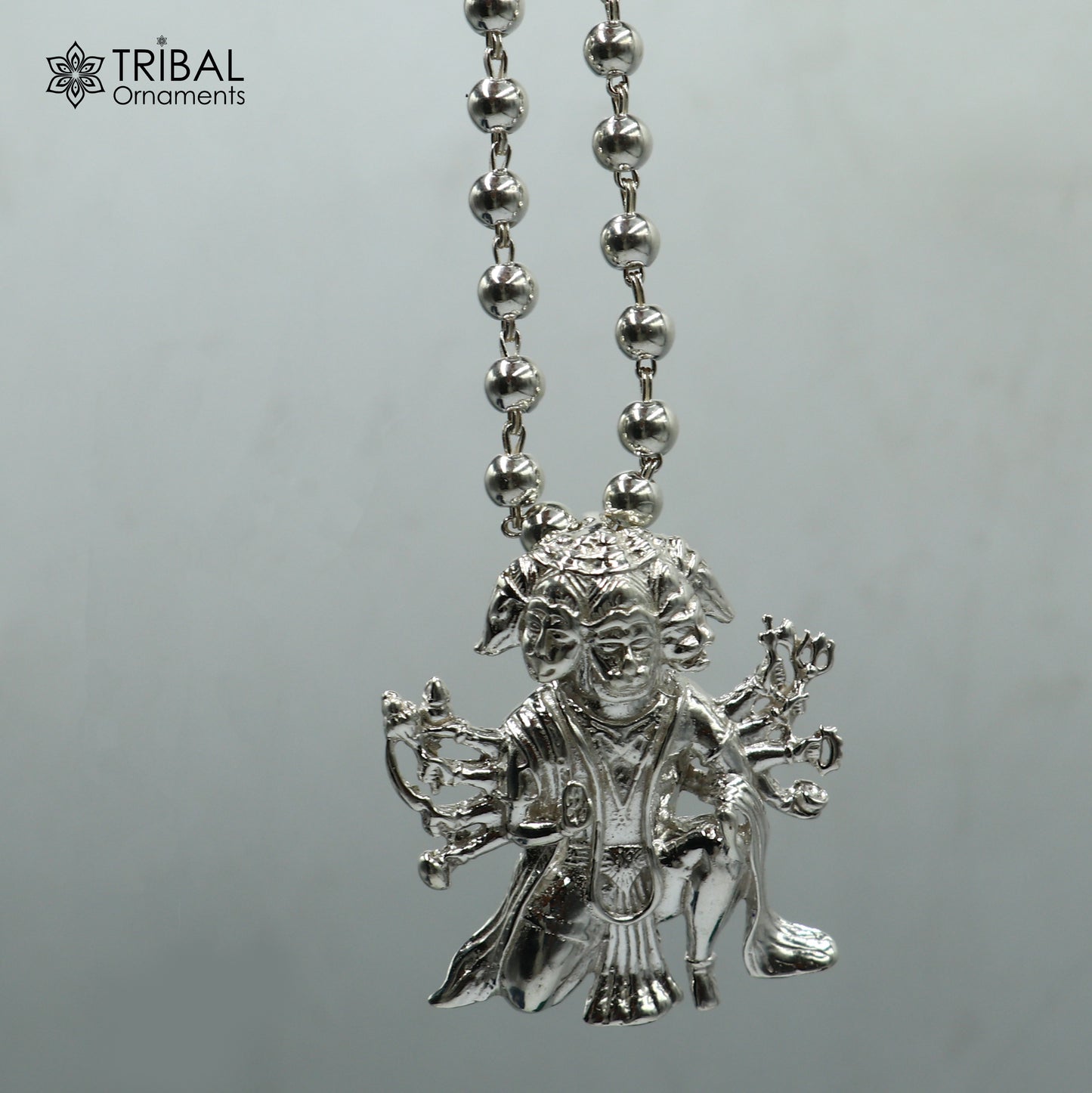 925 sterling silver  Panchmukhi Hanuman fabulous pendant unisex jewelry nsp1083 - TRIBAL ORNAMENTS