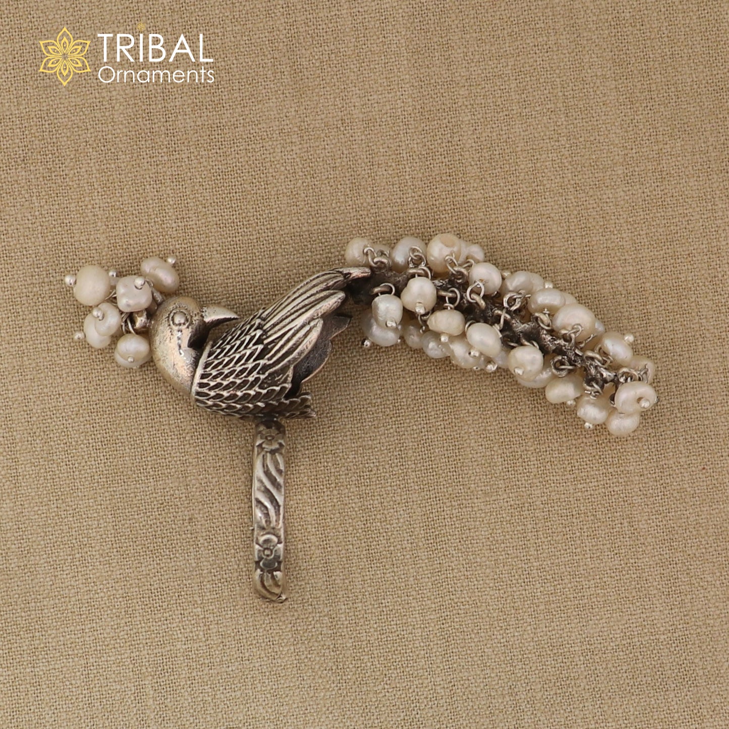 925 sterling silver peacock design ring with adjustable size traditional jewelry sr829 - TRIBAL ORNAMENTS