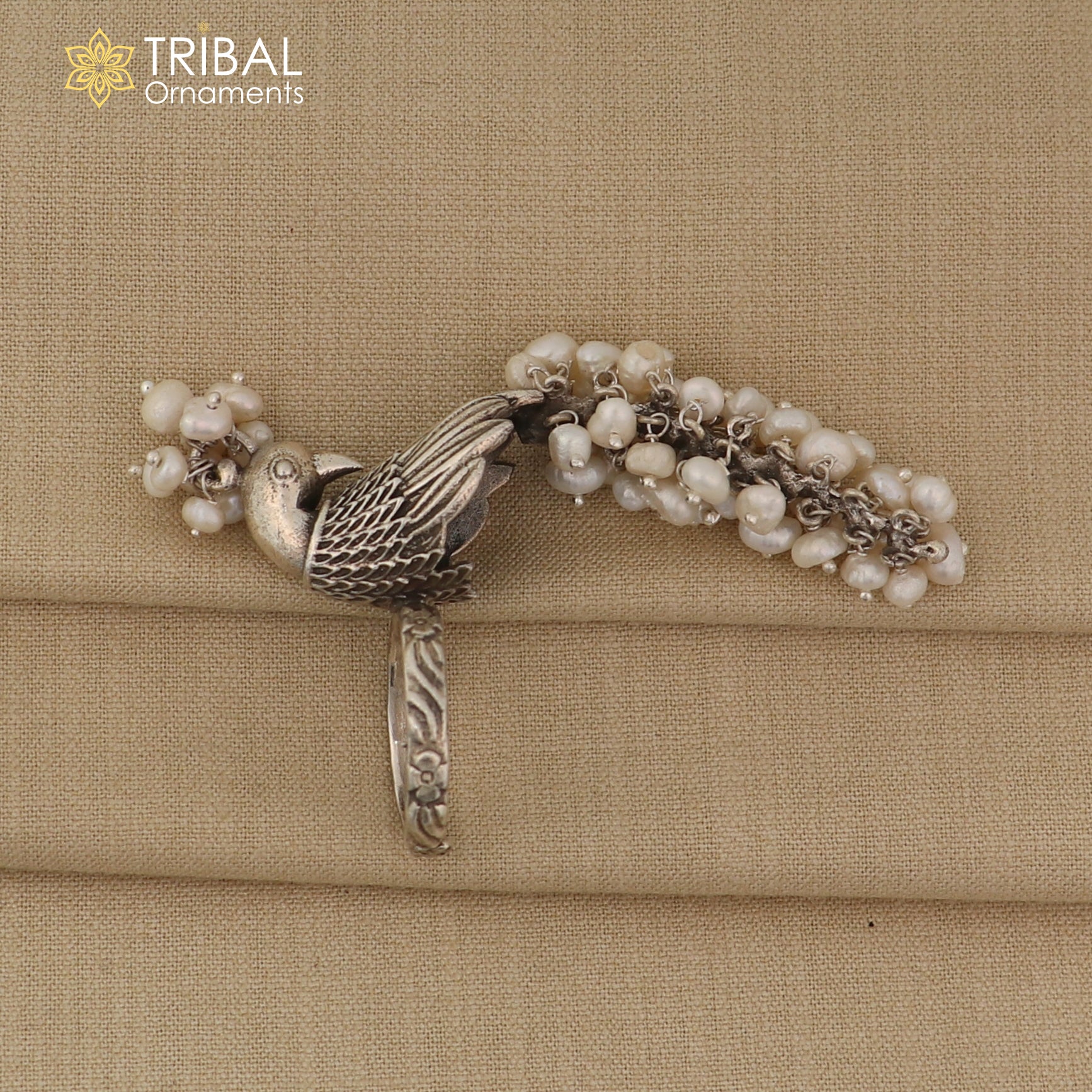 925 sterling silver peacock design ring with adjustable size traditional jewelry sr829 - TRIBAL ORNAMENTS