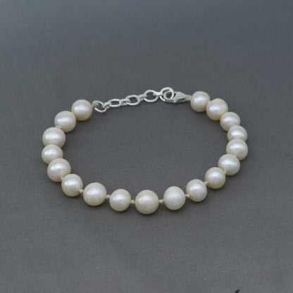 925 sterling silver pearl beaded customized bracelet, best gifting stylish beaded bracelet, unisex personalized belly dance jewelry sbr758 - TRIBAL ORNAMENTS