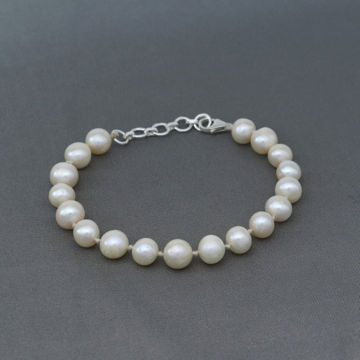 925 sterling silver pearl beaded customized bracelet, best gifting stylish beaded bracelet, unisex personalized belly dance jewelry sbr758 - TRIBAL ORNAMENTS