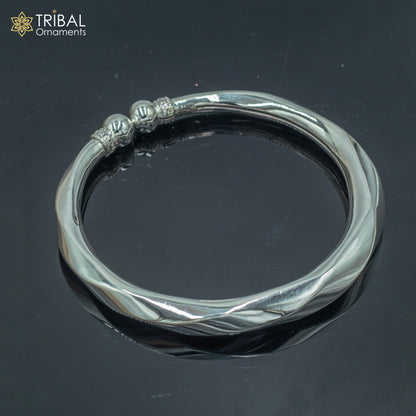 Sterling silver foot bracelet anklet with hanging drops, customized design, tribal-inspired ethnic jewelry for belly dance.