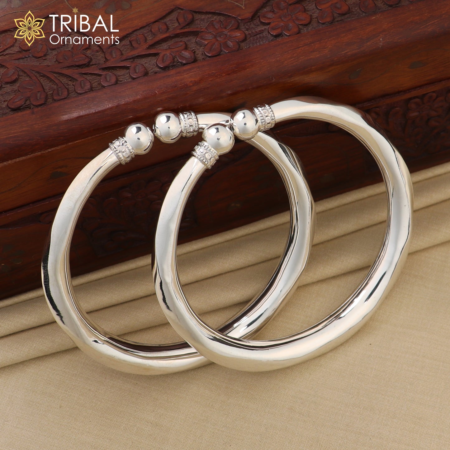 925 sterling silver plain customized foot bracelet anklet kada hanging drops belly dance ethnic jewelry nsfk130 - TRIBAL ORNAMENTS