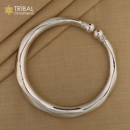 925 sterling silver foot bracelet anklet with hanging drops, customized tribal belly dance jewelry by TRIBAL ORNAMENTS.