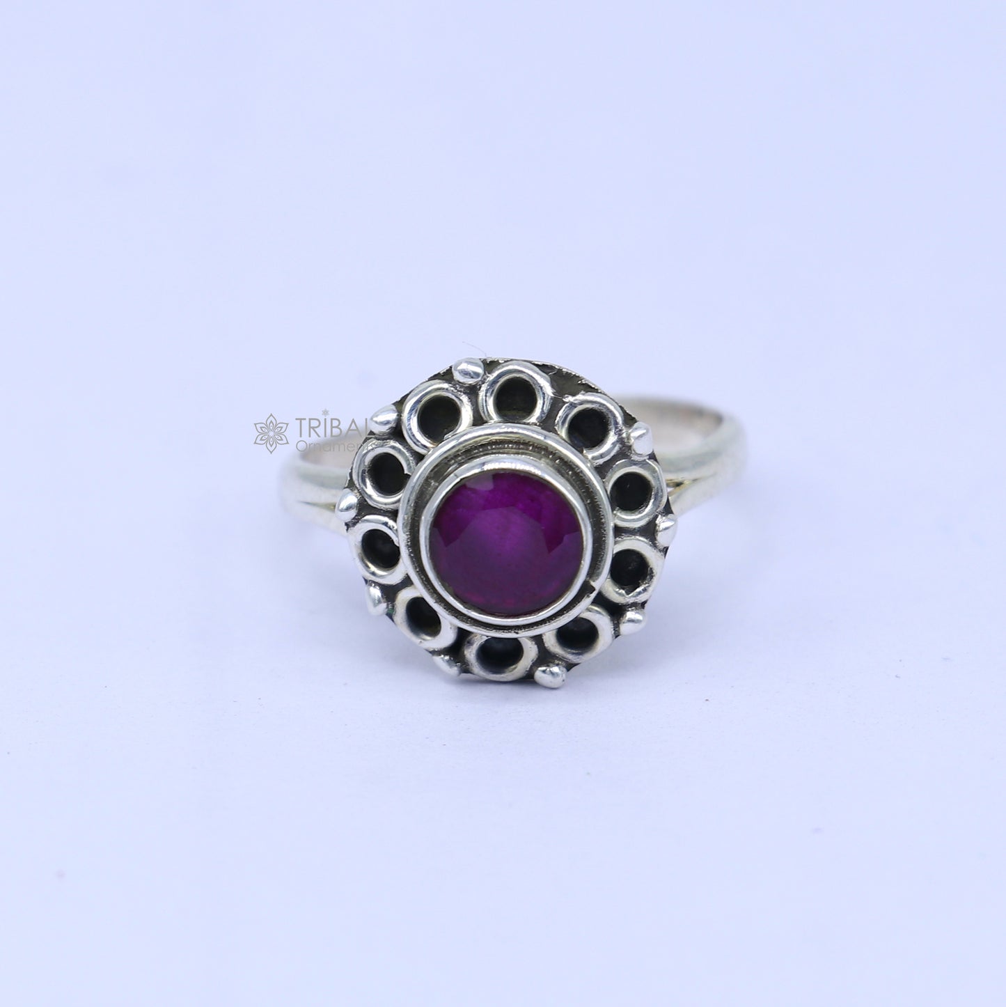 925 sterling silver purple colour stone ring Jewelry sr730 - TRIBAL ORNAMENTS