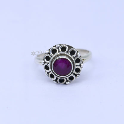 925 sterling silver purple colour stone ring Jewelry sr730 - TRIBAL ORNAMENTS