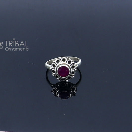 925 sterling silver purple colour stone ring Jewelry sr730 - TRIBAL ORNAMENTS