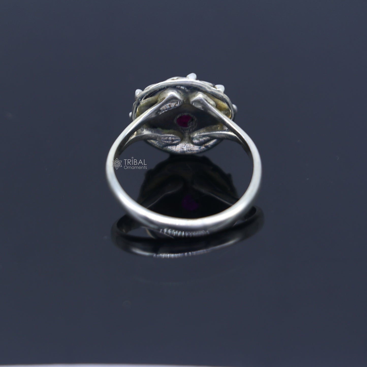925 sterling silver purple colour stone ring Jewelry sr730 - TRIBAL ORNAMENTS