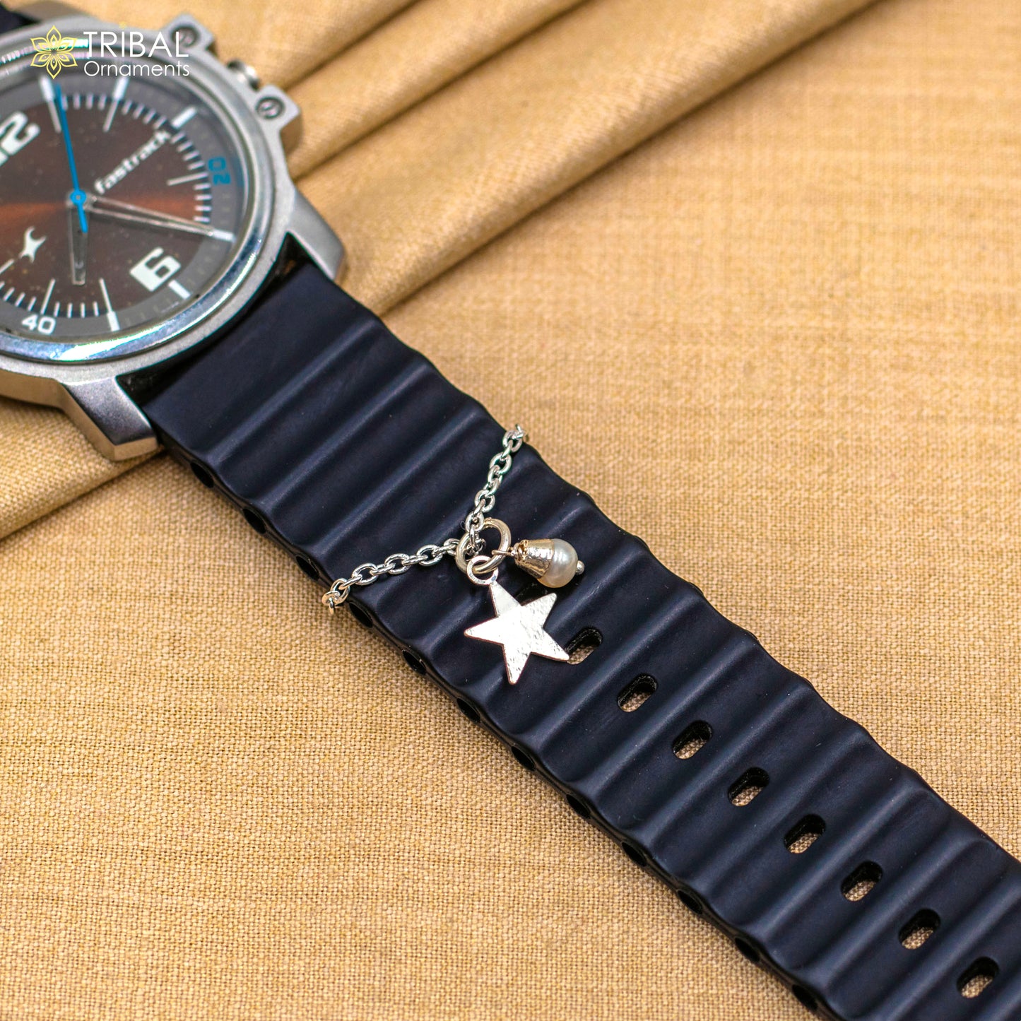 925 sterling silver star design watch charms wsc03 - TRIBAL ORNAMENTS