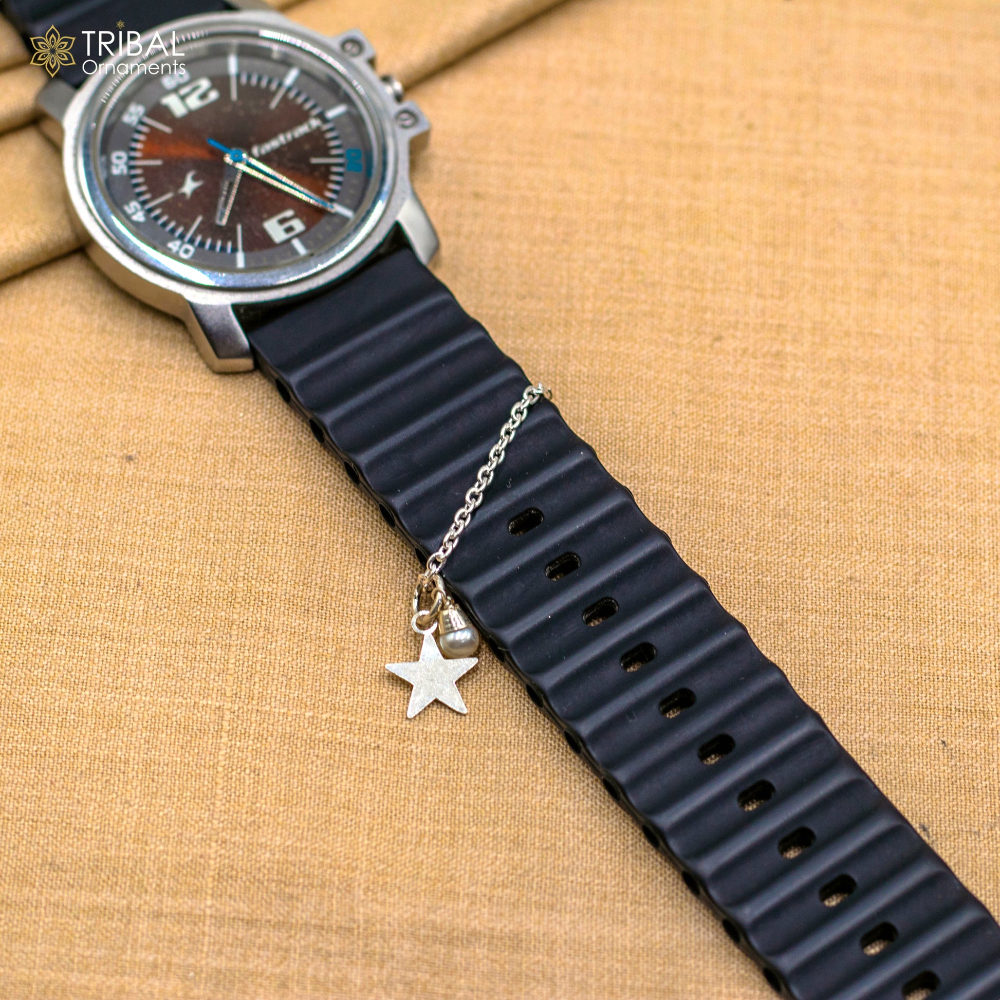 925 sterling silver star design watch charms wsc03 - TRIBAL ORNAMENTS