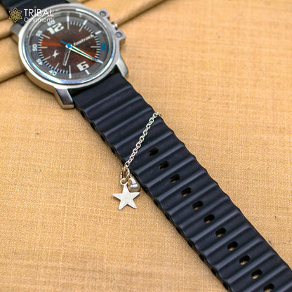 925 sterling silver star design watch charms wsc03 - TRIBAL ORNAMENTS