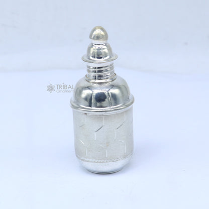 925 sterling silver trinket box, container box, sindur/kumkum box, Vermilion bridal art stb867 - TRIBAL ORNAMENTS