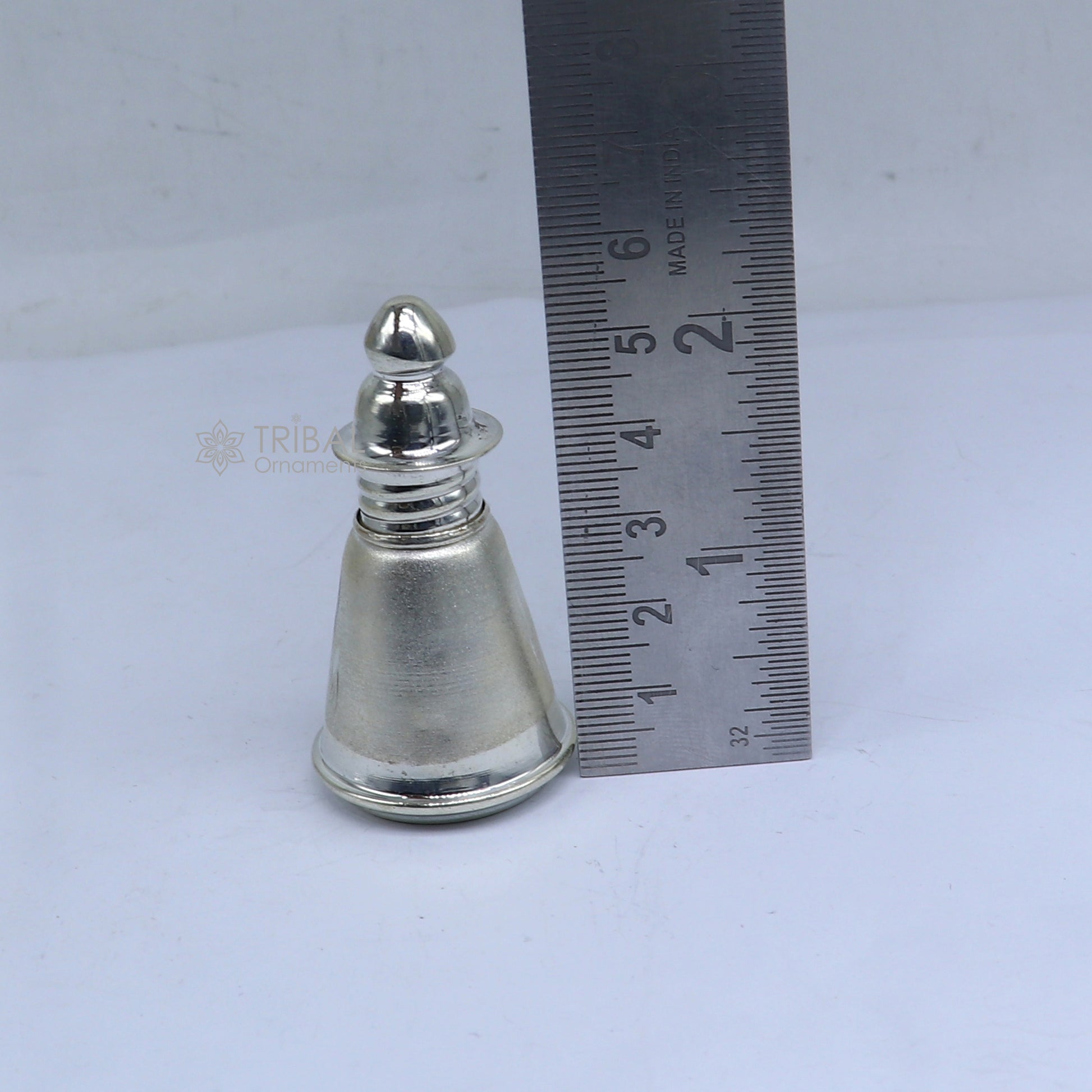 925 sterling silver trinket box, container box, sindur/kumkum box, Vermilion bridal art stb868 - TRIBAL ORNAMENTS