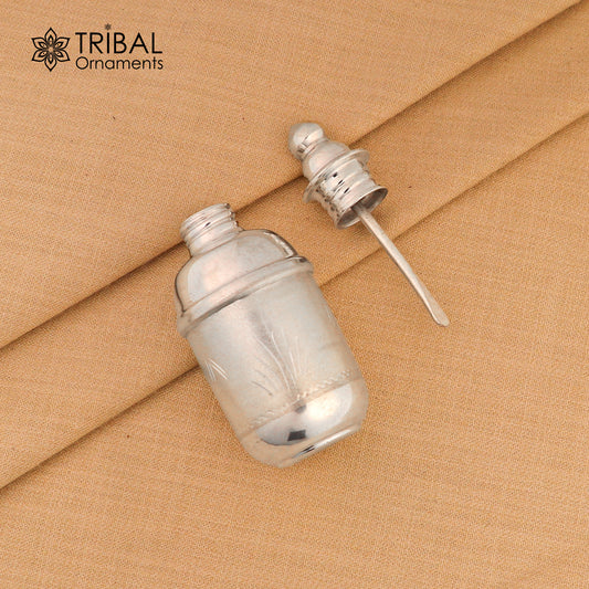 925 sterling silver trinket box, sindoor box/ casket box bridal Vermilion gifts box collection, container box, jewelry box art stb882 - TRIBAL ORNAMENTS