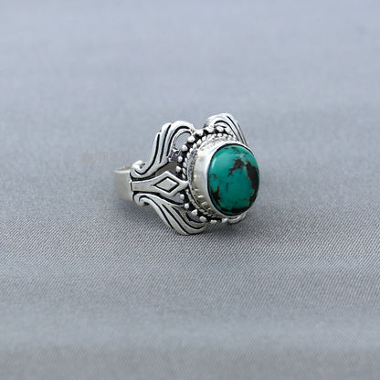 925 sterling silver turquoise stone ring Jewelry sr720 - TRIBAL ORNAMENTS