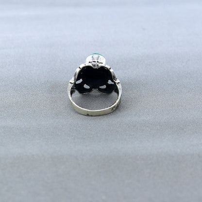 925 sterling silver turquoise stone ring Jewelry sr720 - TRIBAL ORNAMENTS