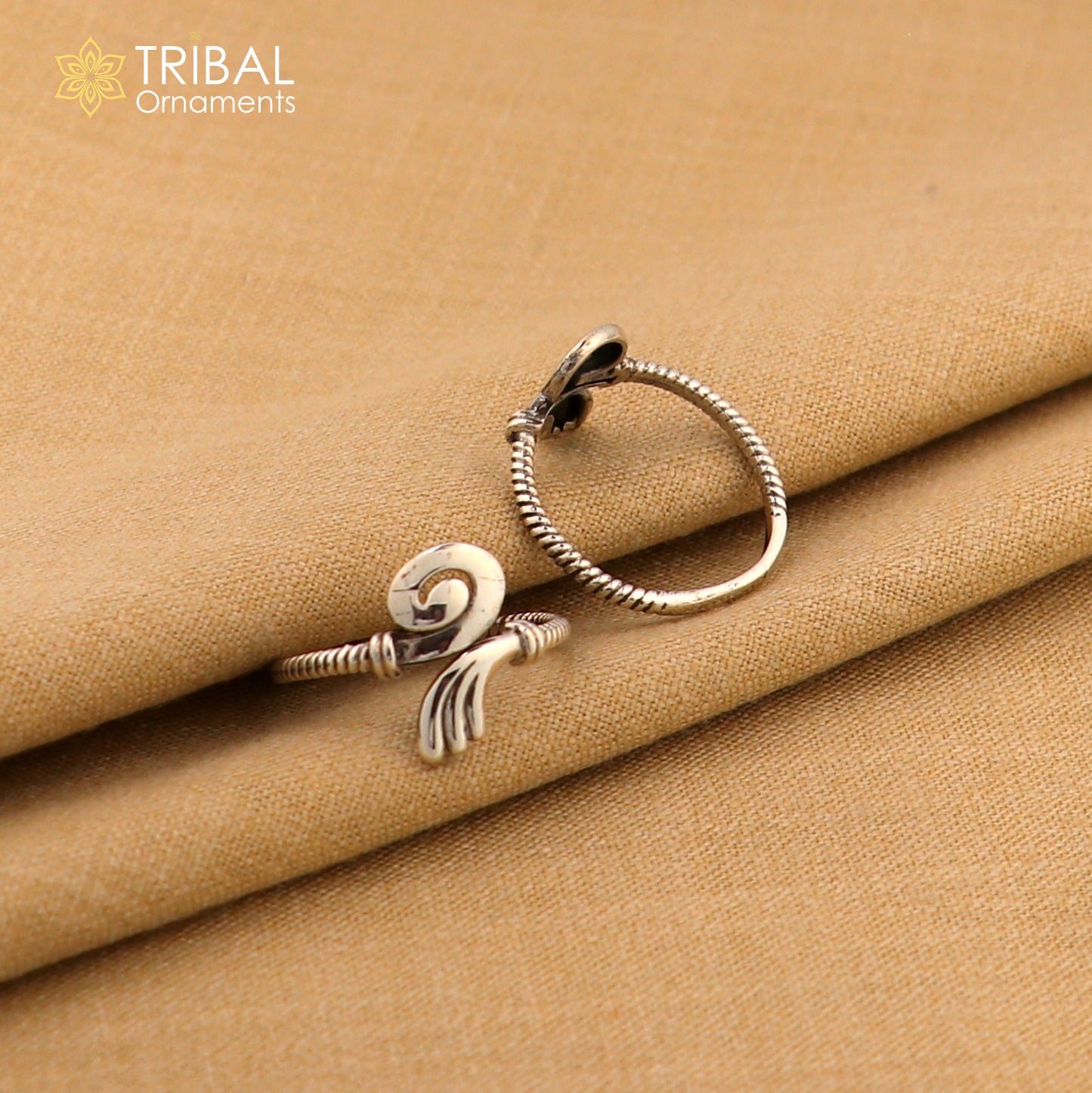 925 sterling silver uniquely handcrafted unique style antique look toe rings. best brides wedding jewelry ethnic  tribal jewelry ytr18 - TRIBAL ORNAMENTS