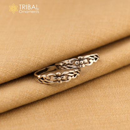 925 sterling silver uniquely handcrafted vintage style oxidized toe rings. best brides wedding jewelry tribal jewelry ytr14 - TRIBAL ORNAMENTS
